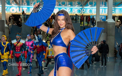 MODEL RACHEL PIZZOLATO MAKES HER COSPLAY APPEARANCE AS MORTAL KOMBAT QUEEN KITANA AT LOS ANGELES COMIC CON!! CHECKOUT THE EXCLUSIVE PHOTO SET WITH FIRM400 PHOTOGRAPHER CHRIS BRODY!!