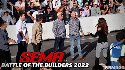 SEMA: BATTLE OF THE BUILDERS 2022 WINNER RINGBROTHERS "ENYO" 1948 CHEVY PICKUP